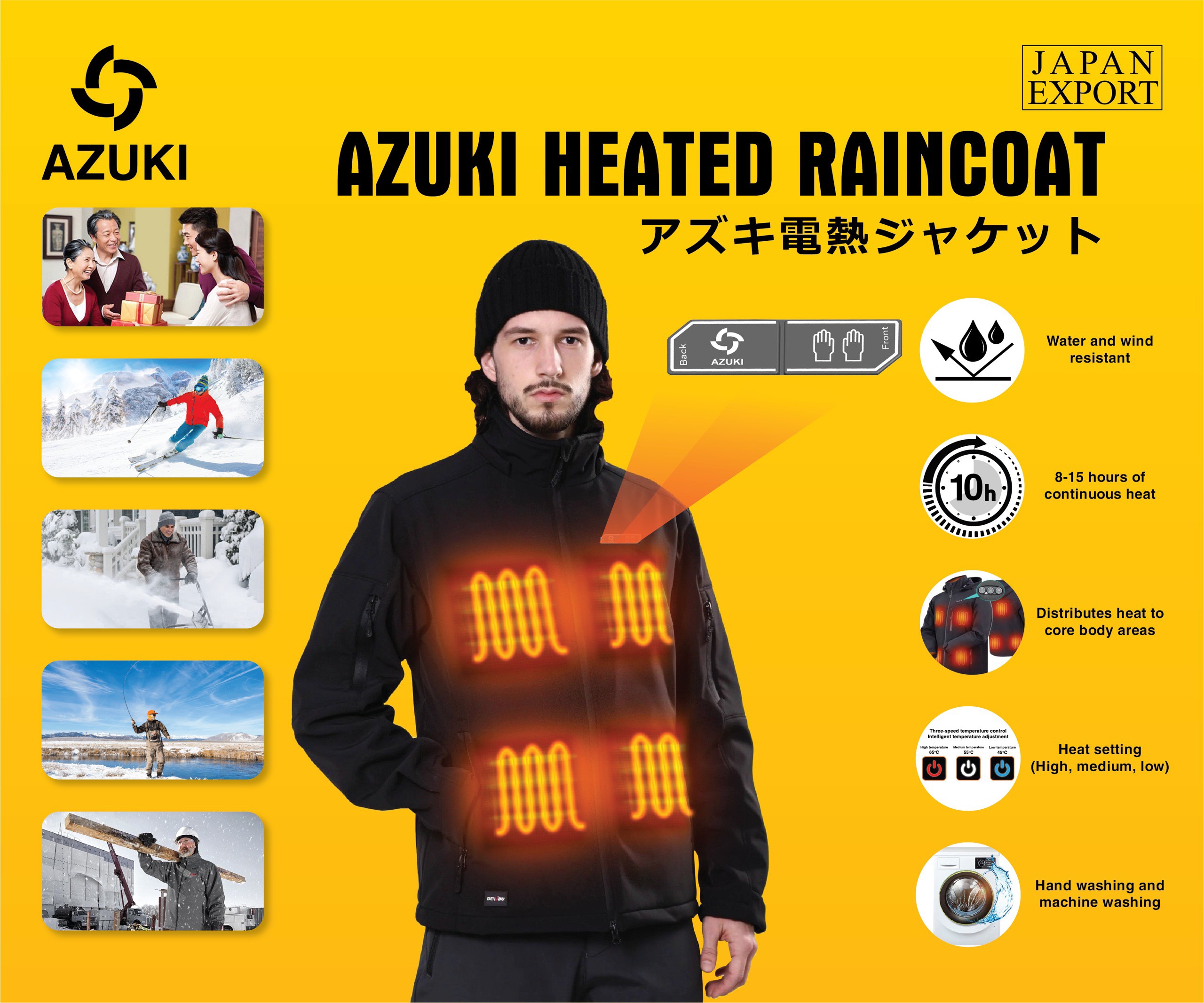 Một chiếc áo sưởi ấm Azuki Raincoat sẽ là phẩm chất hoàn hảo cho những ngày thời tiết se lạnh. Với chất liệu chống thấm nước và chống gió, bạn sẽ cảm thấy ấm áp và thoải mái khi đi bất kỳ đâu và bất kỳ thời tiết nào. Khám phá ngay để có sự lựa chọn đúng đắn cho mùa đông năm nay!