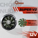 Quạt áo điều hòa không chổi than AZUKI SUPER V2 12V siêu mạnh, chống nước tốt