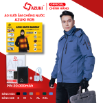 Áo sưởi ấm Azuki Raincoat R05 chống nước, pin 20.000mAh