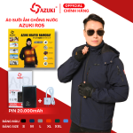 Áo sưởi ấm Azuki Raincoat R05 chống nước, pin 20.000mAh