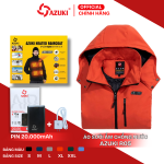 Áo sưởi ấm Azuki Raincoat R05 chống nước, pin 20.000mAh