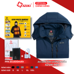 Áo sưởi ấm Azuki Raincoat R05 chống nước, pin 20.000mAh