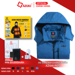 Áo sưởi ấm Azuki Raincoat R05 chống nước, pin 20.000mAh
