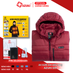 Áo Sưởi Ấm Azuki Chính Hãng Chạy Bằng Pin, Mã Siêu Nhẹ S01, BH 12 Tháng