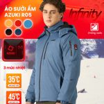 Áo Sưởi Ấm Azuki Raincoat R05 Chống Mưa Tuyết,Chạy Pin 20000mah, BH 12 Tháng Chính Hãng