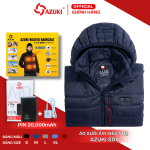 Áo Sưởi Ấm Azuki Chính Hãng Chạy Bằng Pin, Mã Siêu Nhẹ S01, BH 12 Tháng