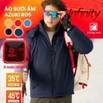 Áo Sưởi Ấm Azuki Raincoat R05 Chống Mưa Tuyết,Chạy Pin 20000mah, BH 12 Tháng Chính Hãng