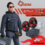 ÁO LÀM MÁT GẮN QUẠT AZUKI EXTRA X10 PIN 24000mah, QUẠT 26V SIÊU MẠNH