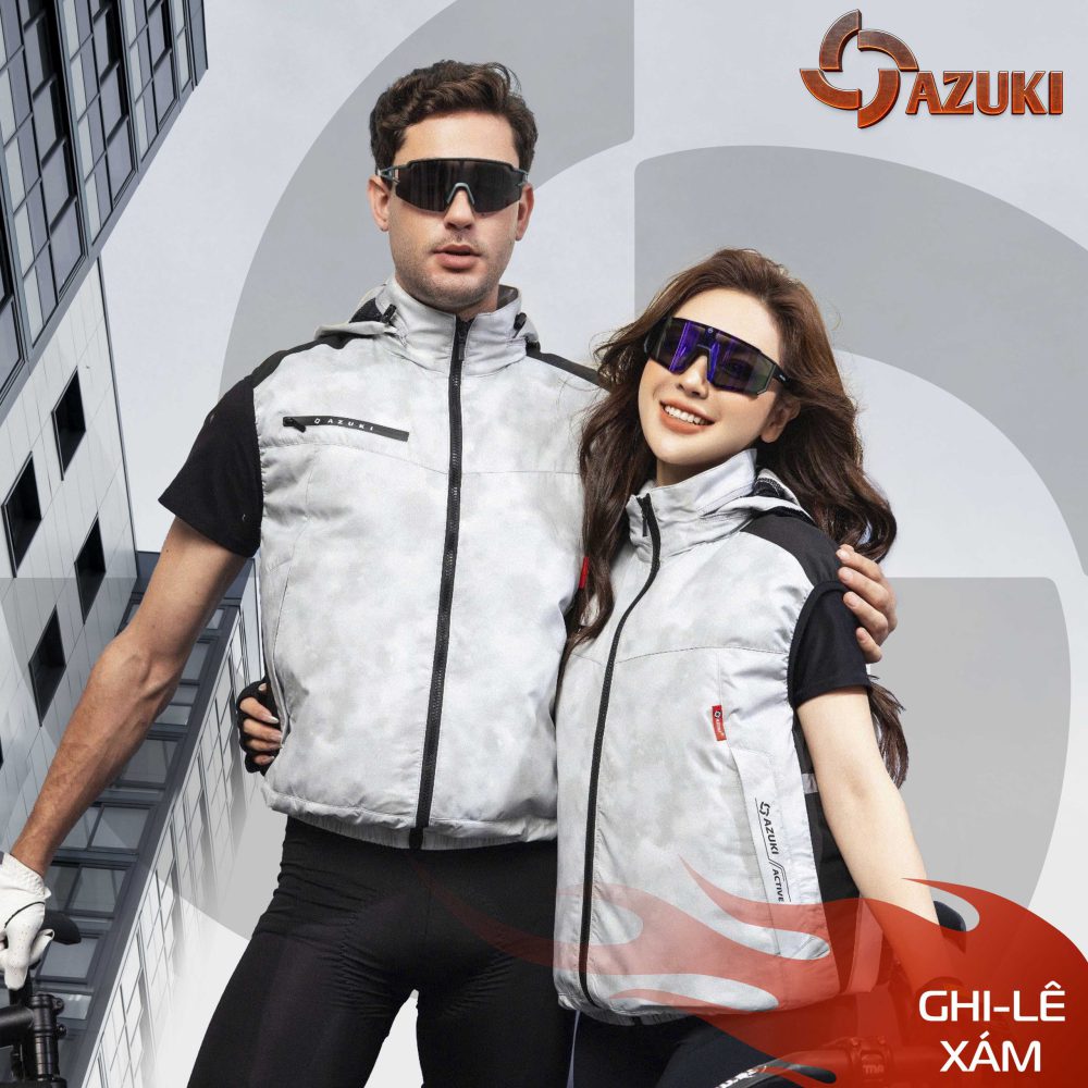 Áo Điều Hòa Ghi- Lê Azuki UV CUT 2024 (Chỉ Áo Rời)