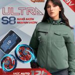 Bộ Áo Điều Hòa Azuki Ultra S8 - Pin 20.000mAh - Quạt 18V Siêu HOT 2025