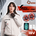 Bộ Áo Điều Hòa Azuki Ultra S8 - Pin 20.000mAh - Quạt 18V Siêu HOT 2025