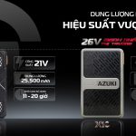 Pin áo điều hòa Azuki EXTRA X10 24000mAh - 26V mạnh nhất thị trường [Pin kèm sạc, bảo hành chính hãng 12 tháng]