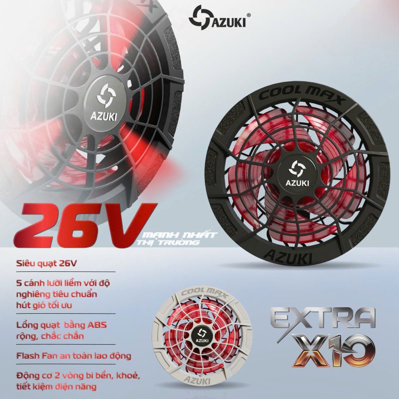 Bộ quạt Azuki Extra X10