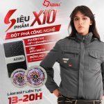 ÁO LÀM MÁT GẮN QUẠT AZUKI EXTRA X10 PIN 24000mah, QUẠT 26V SIÊU MẠNH