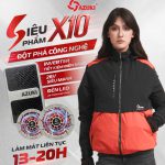 ÁO LÀM MÁT GẮN QUẠT AZUKI EXTRA X10 PIN 24000mah, QUẠT 26V SIÊU MẠNH