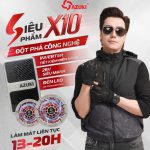 ÁO LÀM MÁT GẮN QUẠT AZUKI EXTRA X10 PIN 24000mah, QUẠT 26V SIÊU MẠNH