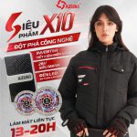 ÁO LÀM MÁT GẮN QUẠT AZUKI EXTRA X10 PIN 24000mah, QUẠT 26V SIÊU MẠNH
