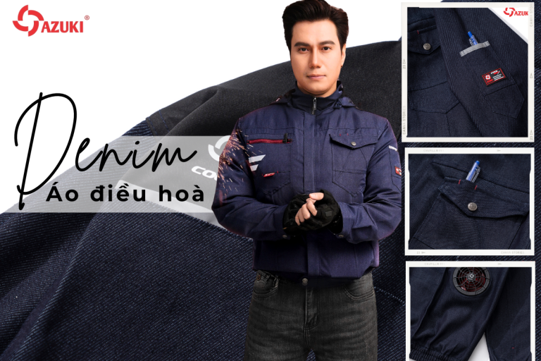 Áo điều hoà Azuki vải bò