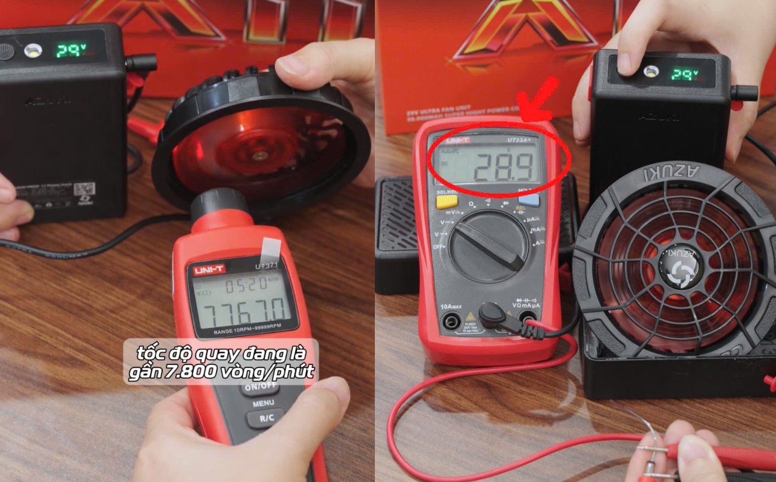 Test thực tế