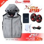 Bộ Áo Điều Hòa Gile Azuki X11 Pro 29V Siêu Mát - Áo Siêu Nhẹ