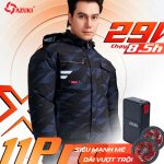 Áo Điều Hòa Azuki X11 Pro Chính Hãng, Quạt 29V Mạnh Nhất, Pin 30.000mAh Siêu Khủng