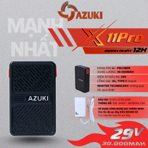 Pin Áo Điều Hòa Azuki X11 PRO 30.000mAh [Pin kèm sạc, Bảo hành chính hãng 12 tháng]