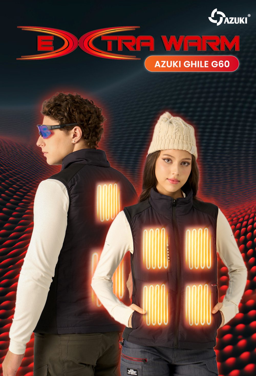 Áo Sưởi Ấm Azuki Gile G60 [Chỉ Áo Rời Không Kèm Pin]