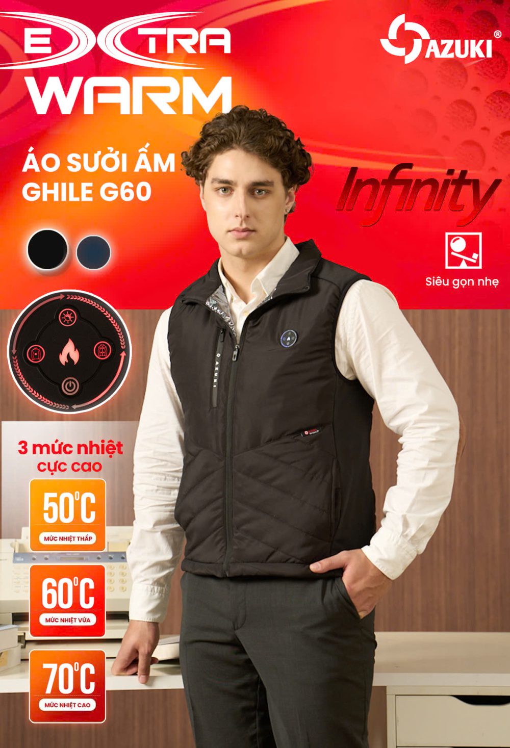 Áo sưởi ấm Ghile