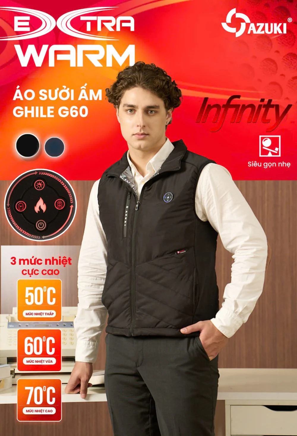Áo sưởi ấm Ghile