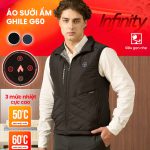 Áo Sưởi Ấm Azuki Extra Warm Ghile G60,Chạy Pin 20000mah, BH 12 Tháng Chính Hãng