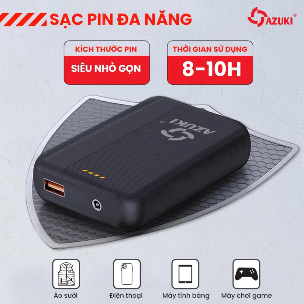 pin áo sưởi Azuki