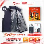 Áo Sưởi Ấm Azuki Extra Warm Ghile G60,Chạy Pin 20000mah, BH 12 Tháng Chính Hãng