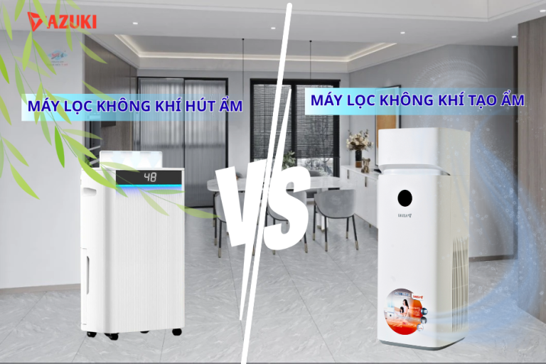 so sánh máy lọc không khí tajo ẩm và máy lọc không khí hút ẩm