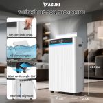 Máy Hút Ẩm Kiêm Lọc Không Khí Azuki Galaxy X4 – Công Suất 25L, Khử Ẩm Mốc, Lọc Bụi PM2.5