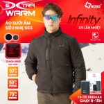 Áo Sưởi Ấm AZUKI EXTRA WARM S03 Dài Tay Siêu Nhẹ - 6 Vùng Sưởi, 3 Mức Nhiệt An Toàn
