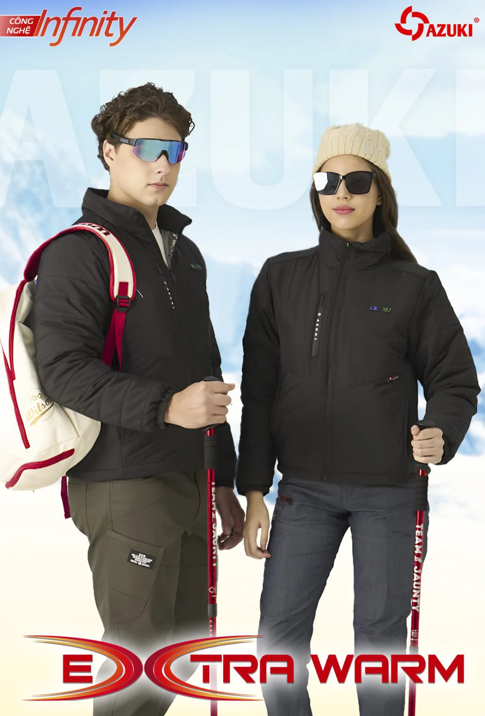 Áo Sưởi Ấm AZUKI EXTRA WARM S03 Dài Tay Siêu Nhẹ - 6 Vùng Sưởi, 3 Mức Nhiệt An Toàn