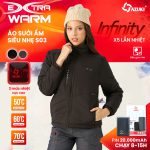 Áo Sưởi Ấm AZUKI EXTRA WARM S03 Dài Tay Siêu Nhẹ - 6 Vùng Sưởi, 3 Mức Nhiệt An Toàn