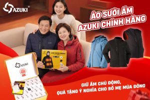 Áo sưởi ấm Azuki chính hãng – Giữ ấm chủ động, quà tặng ý nghĩa cho bố mẹ mùa đông