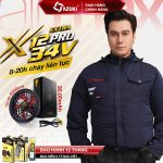 Bộ Áo Điều Hòa AZUKI Chính Hãng EXTRA  X12 Pro 30.000mAh - Quạt 34V Siêu Mạnh