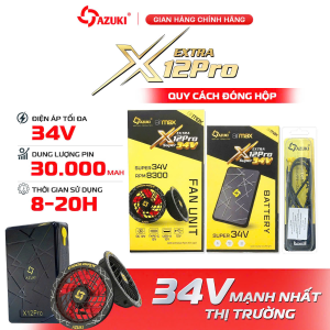 Bộ Phụ kiện Áo Điều Hòa X12 Pro AIRMAX 34V cao cấp