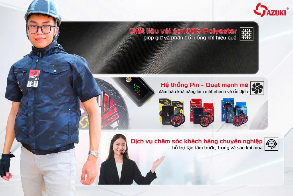 Azuki - Đơn vị uy tín tại Việt Nam về áo điều hoà được nhiều doanh nghiệp tin tưởng lựa chọn