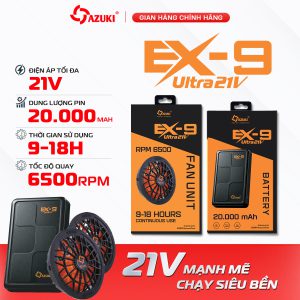 Bộ Phụ kiện Áo Điều Hòa EX9 21V Mạnh Mẽ - Nhỏ Gọn