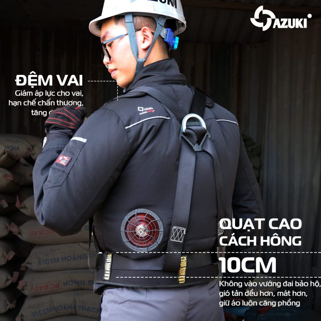 Áo điều hoà 3 quạt phù hợp với nhiều môi trường làm việc khác nhau
