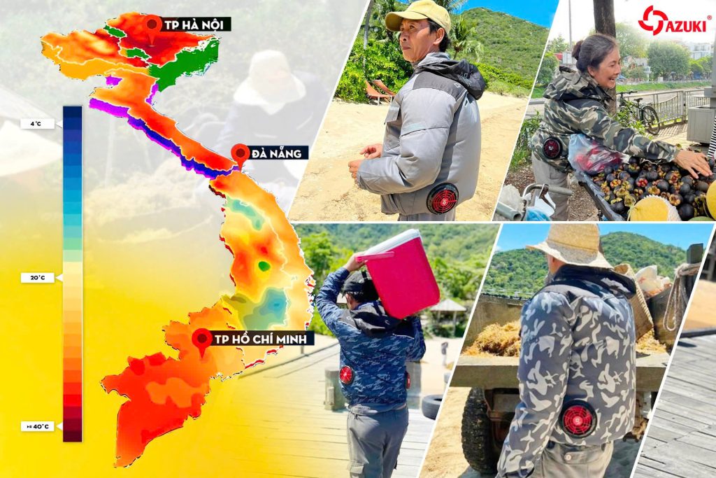 Áo điều hoà thích hợp cho những người thường xuyên phải làm việc ngoài trời hoặc môi trường có nền nhiệt độ cao
