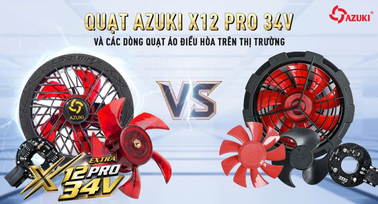 so sánh quạt Azuki X12 pro và 1 thương hiệu khác