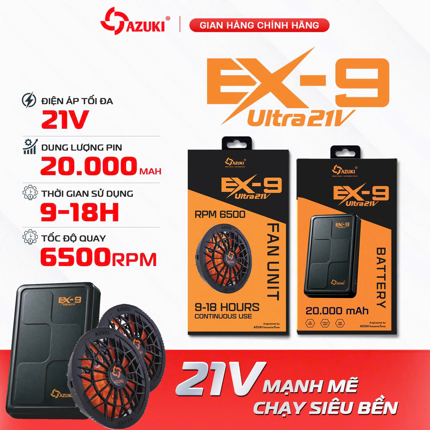 Vỏ mạch pin áo điều hòa