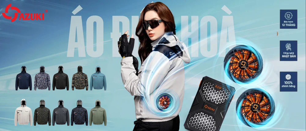Áo điều hòa AZUKI thương hiệu công nghệ Nhật Bản