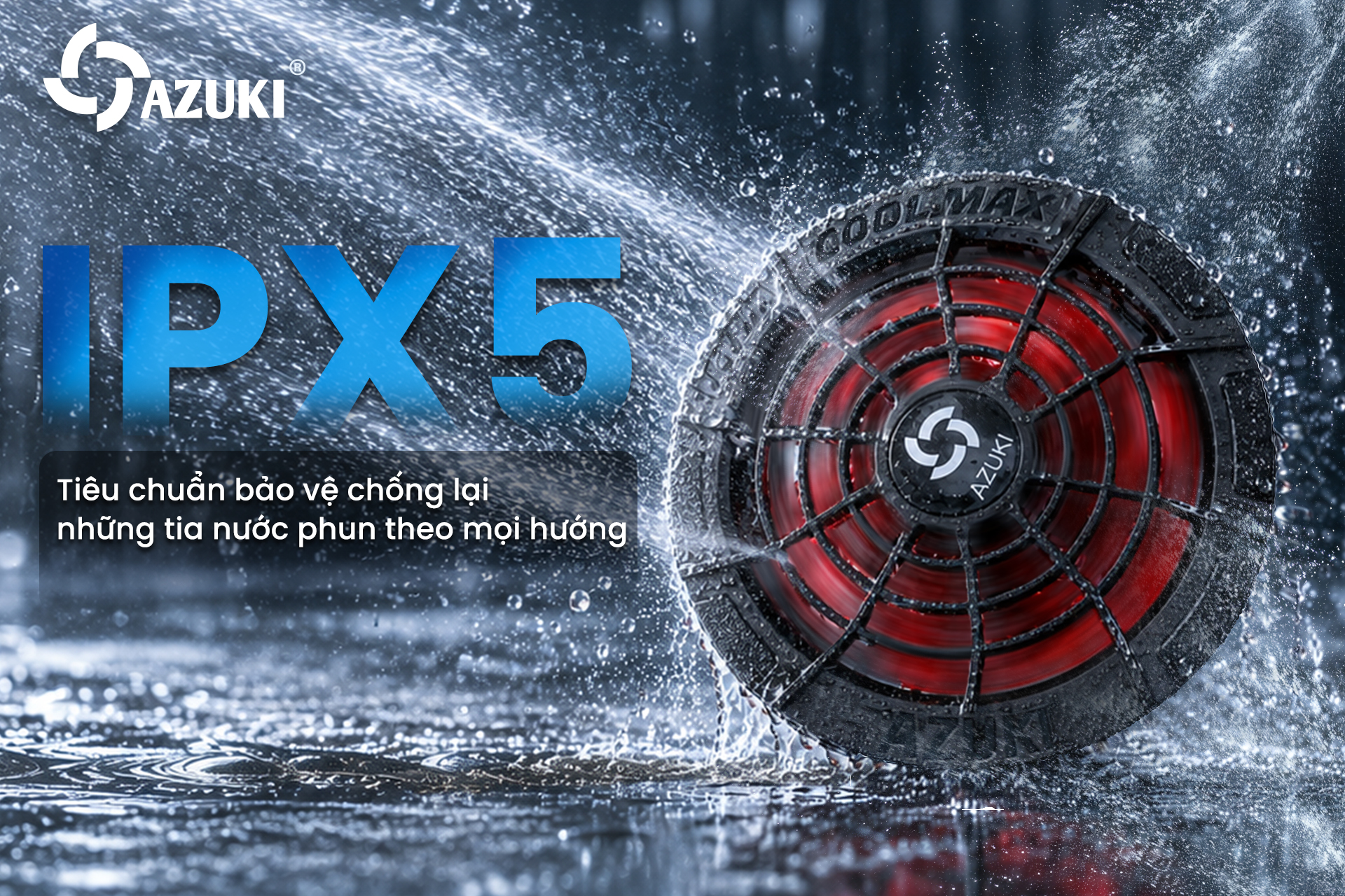 Tiêu chuẩn IPX5 chống nước
